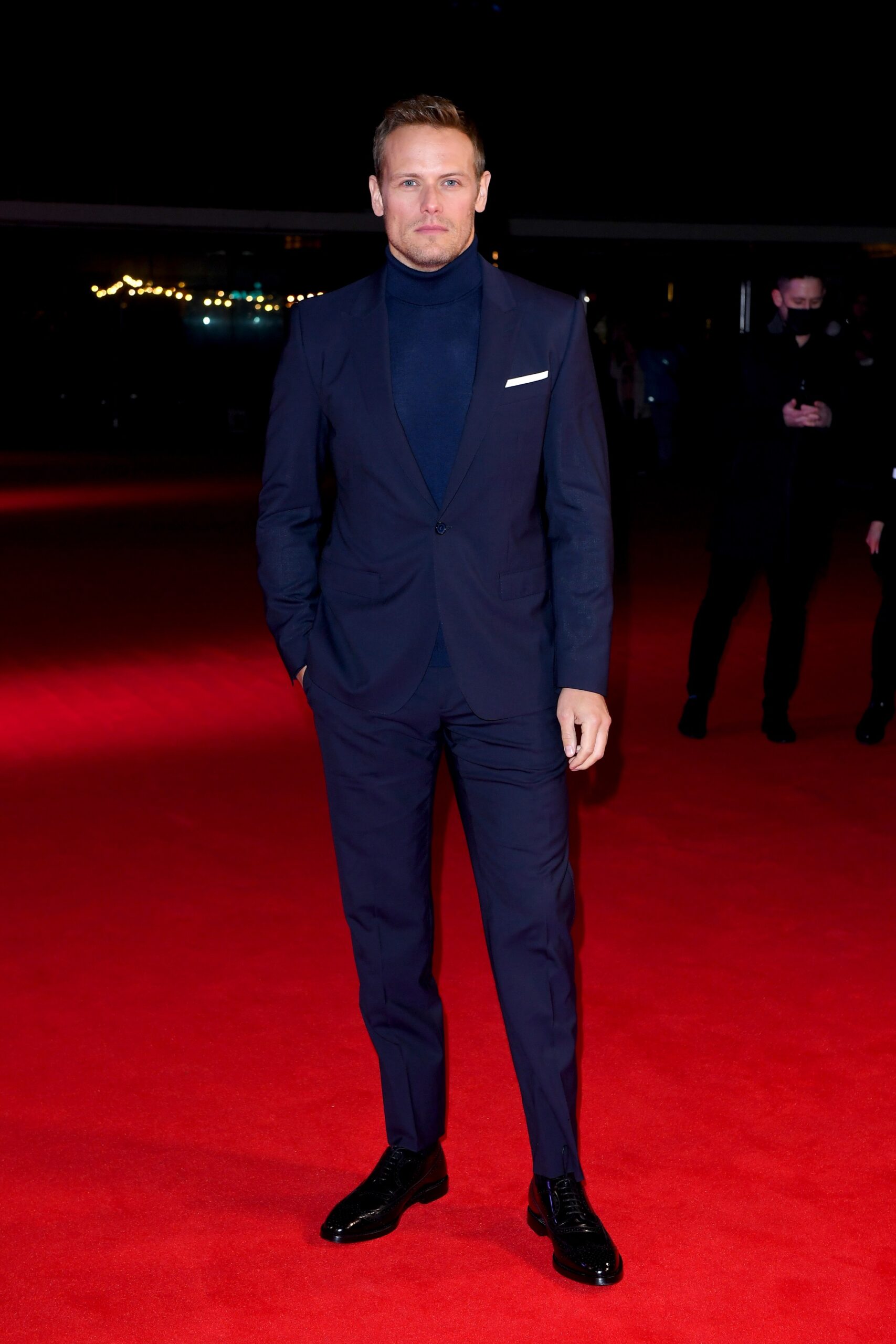 Sam Heughan attends the 'Outlander' season six premiere