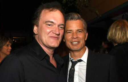 Quentin Tarantino and Timothy Olyphant at after party
