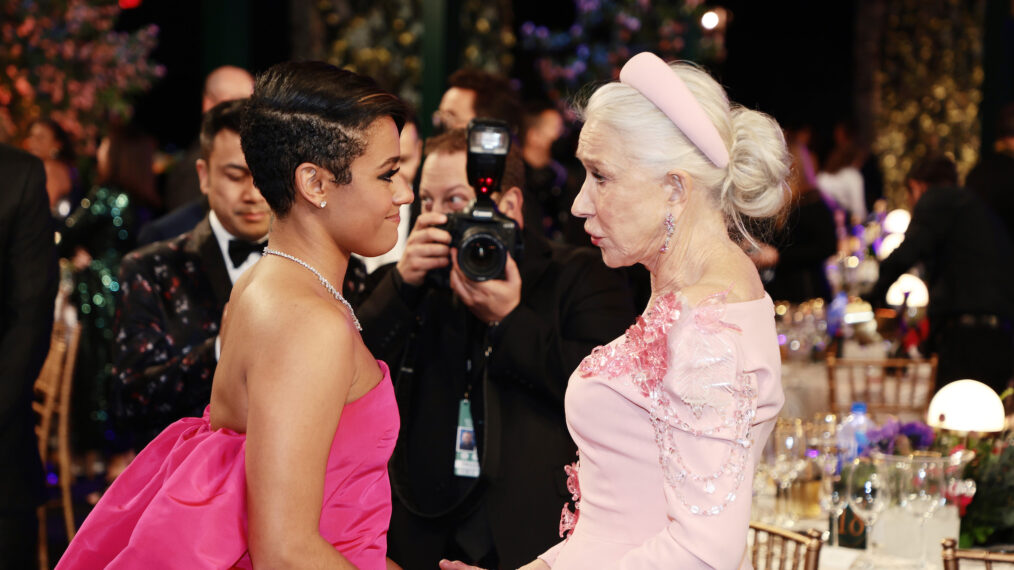 Ariana DeBose, Helen Mirren at the 2022 Screen Actors Guild Awards