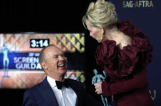 Michael Keaton and Jean Smart at the 2022 Screen Actors Guild Awards