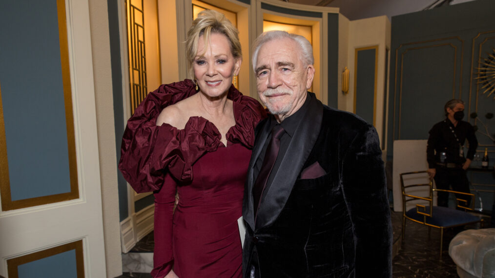 Jean Smart and Brian Cox at the 2022 Screen Actors Guild Awards