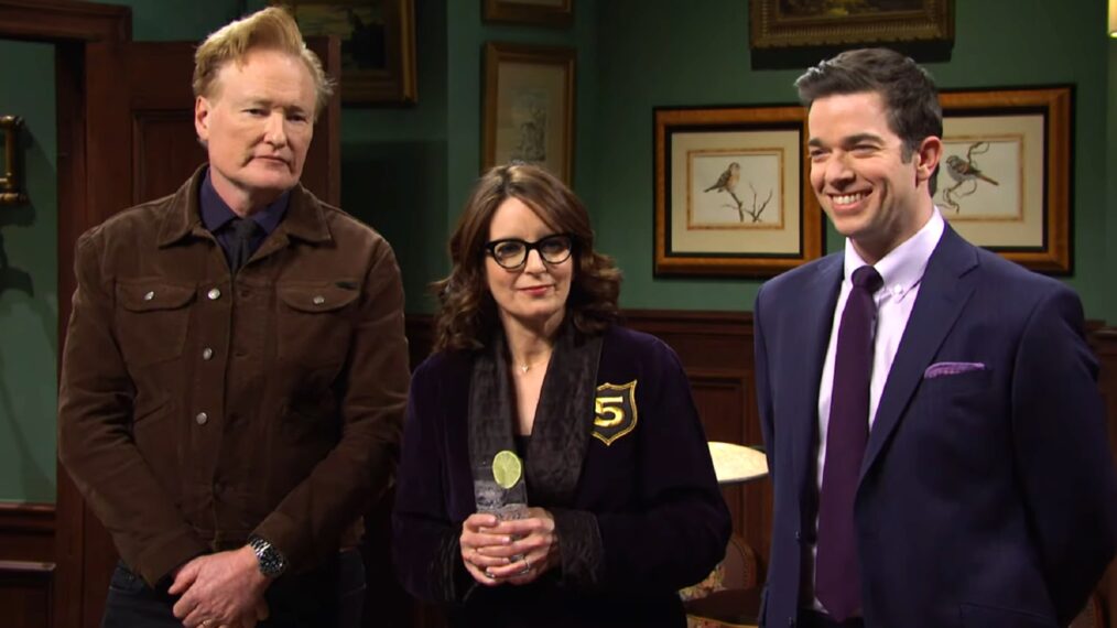 Saturday Night Live Five-Timers Club - Conan O'Brien, Tina Fey, and John Mulaney