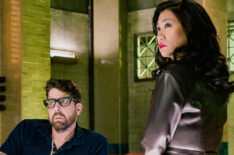 Adam Goldberg as Harry and Liza Lapira as Mel in The Equalizer