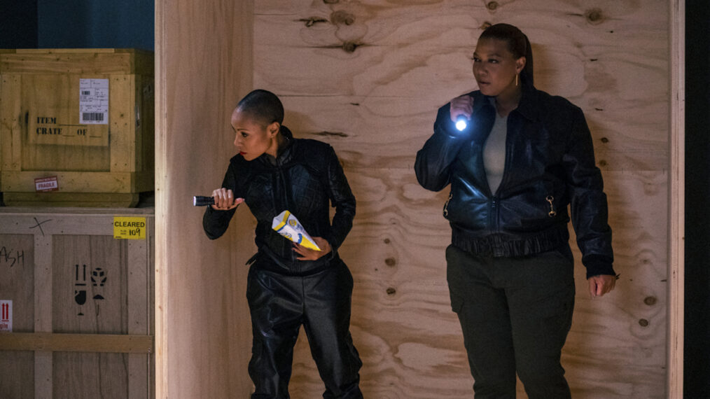 Jada Pinkett Smith as Jessie, Queen Latifah as Robyn McCall in The Equalizer - 'Legacy'