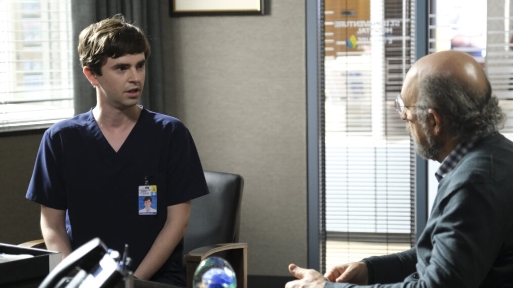 Freddie Highmore as Shaun in The Good Doctor