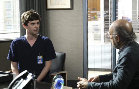 Freddie Highmore as Shaun in The Good Doctor