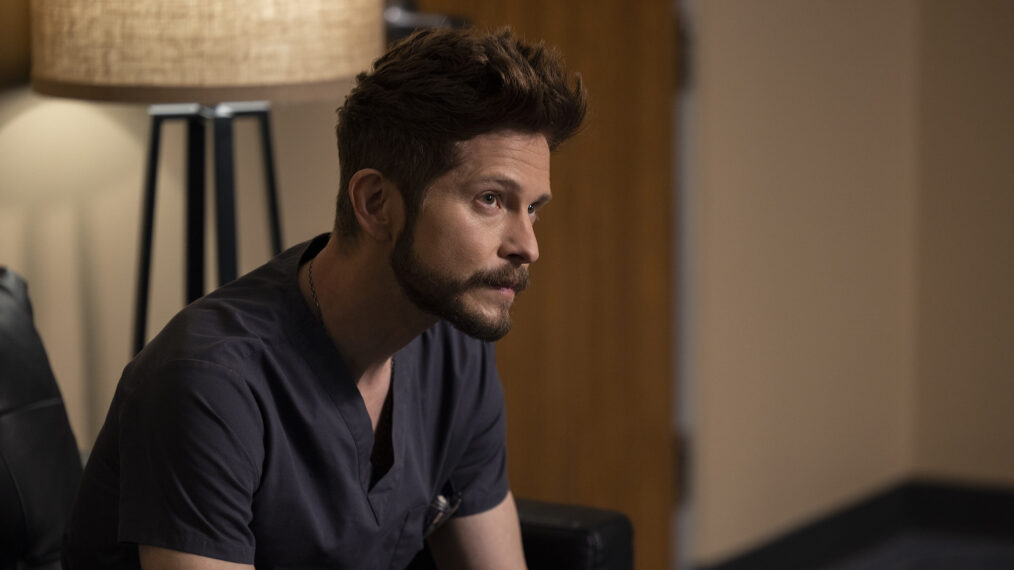 Matt Czuchry as Conrad Hawkins in The Resident