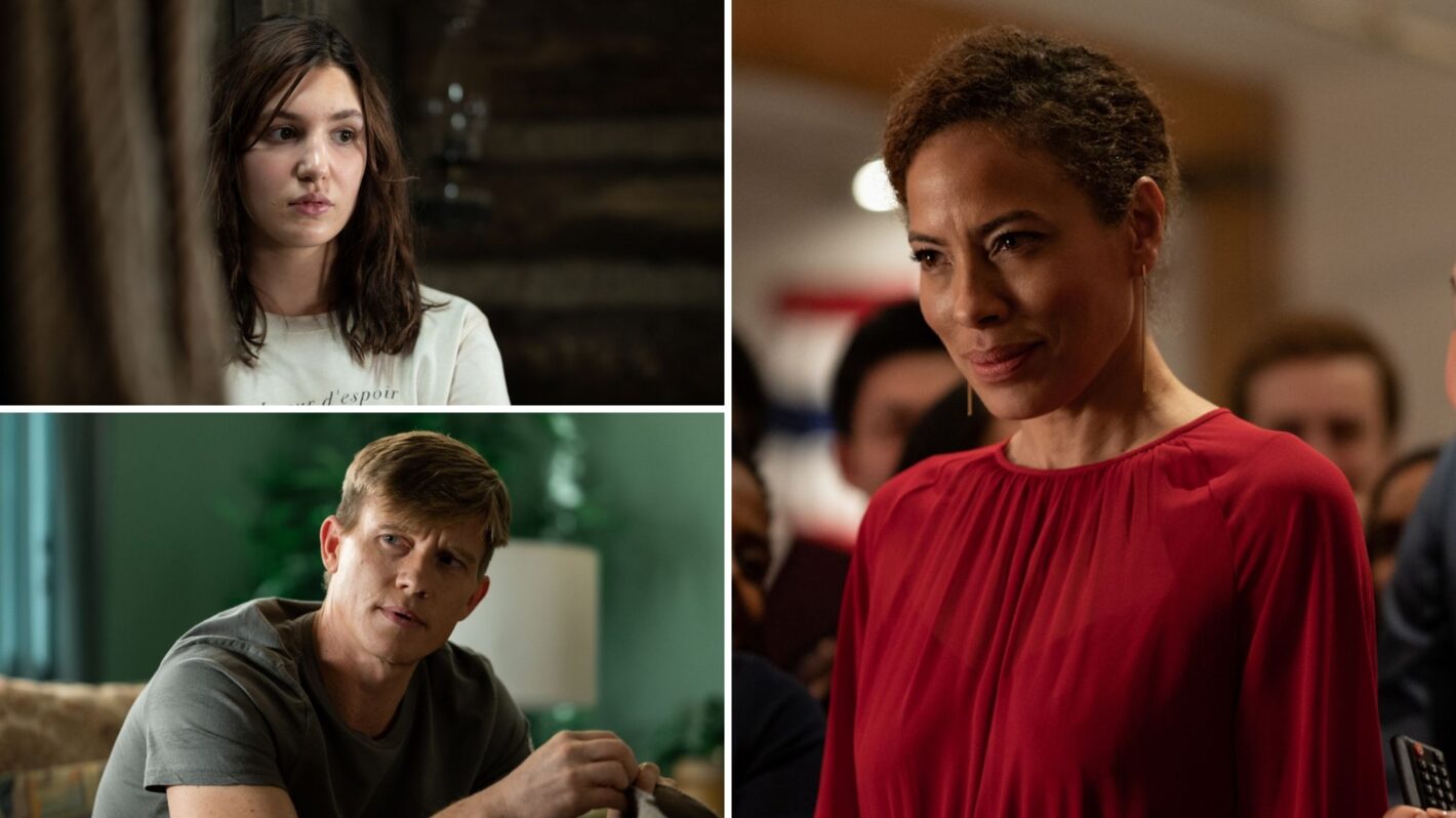 Sophie Nélisse, Warren Kole, Tawny Cypress in Yellowjackets