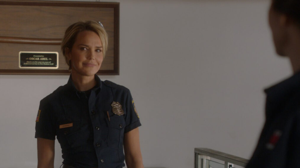 Arielle Kebbel as Lucy in 9-1-1