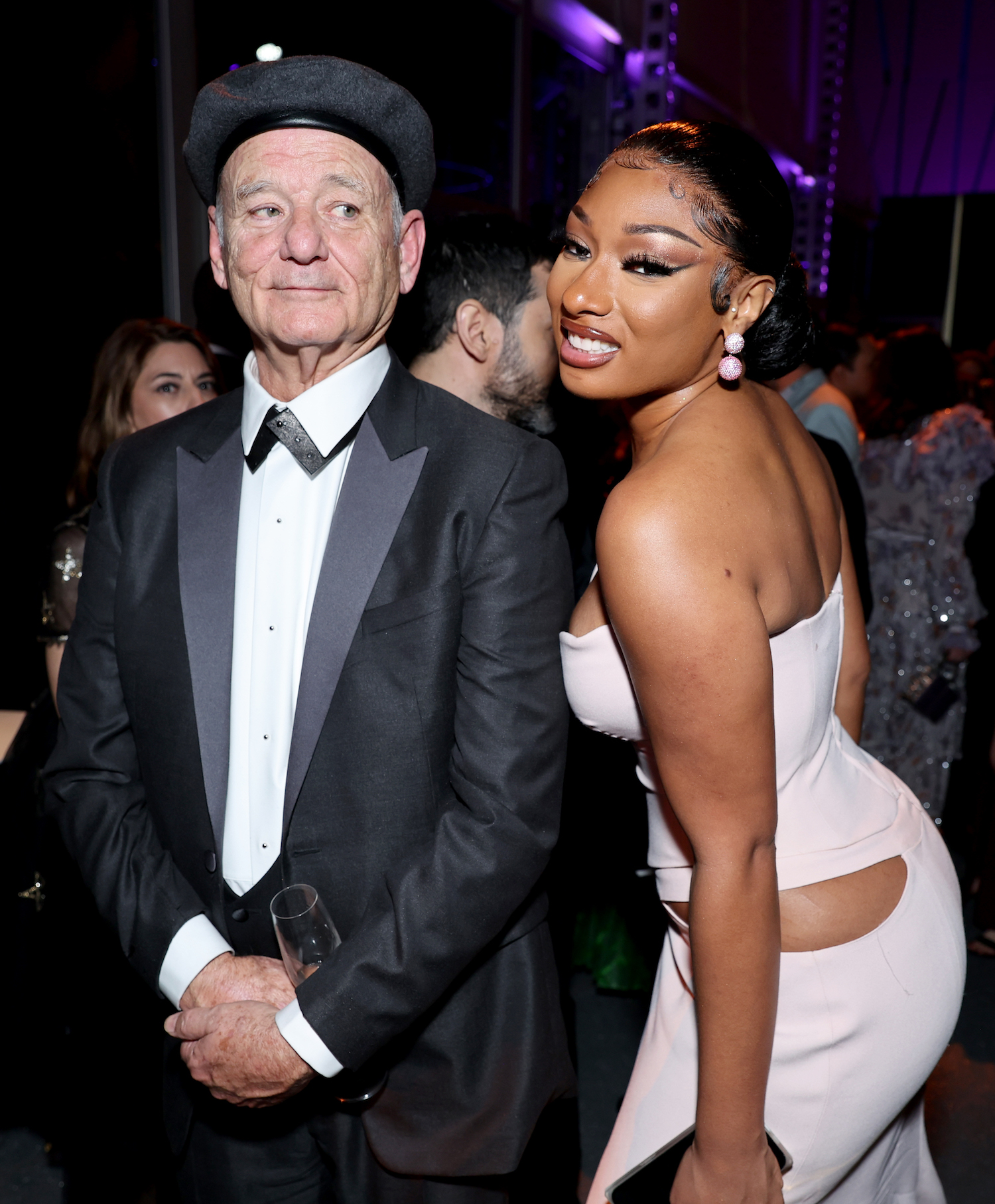 Bill Murray and Megan Thee Stallion attend the Vanity Fair Oscar Party