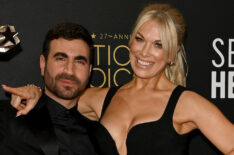 Brett Goldstein and Hannah Waddingham attend the 27th Annual Critics Choice Awards
