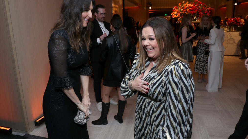 D'Arcy Carden and Melissa McCarthy at the 27th Annual Critics Choice Awards