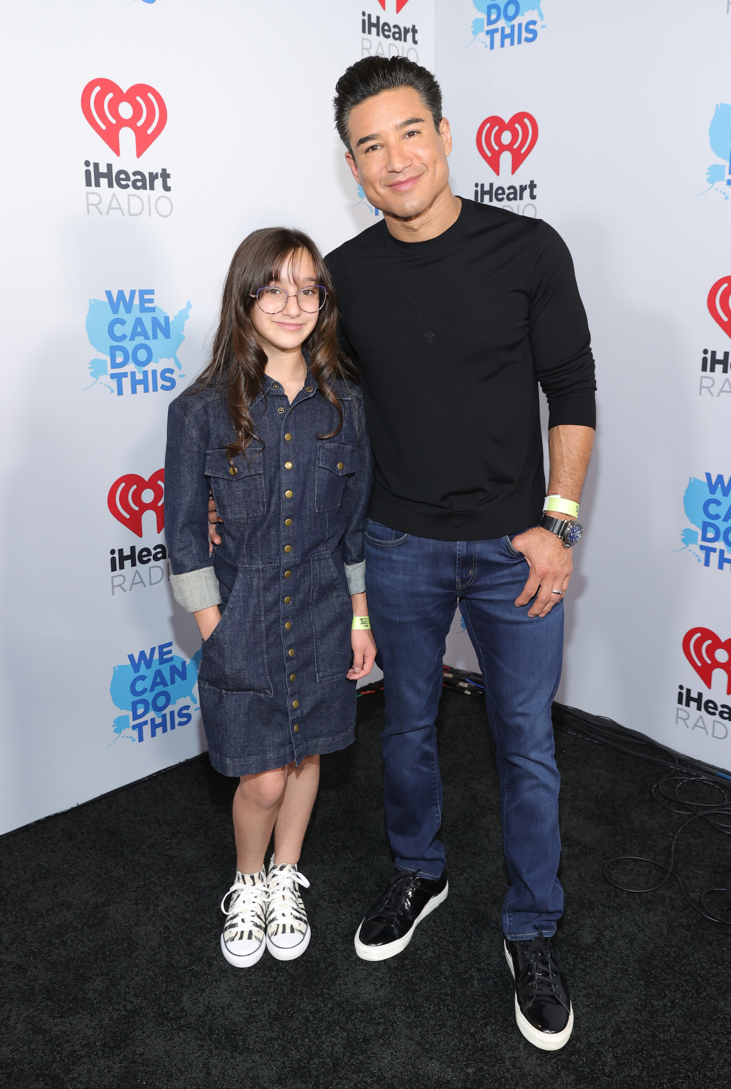Mario Lopez and Gia Francesca Lopez attend the 2022 iHeartRadio Music Awards