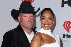 Kevin Wright and Gina Torres attend the 2022 iHeartRadio Music Awards