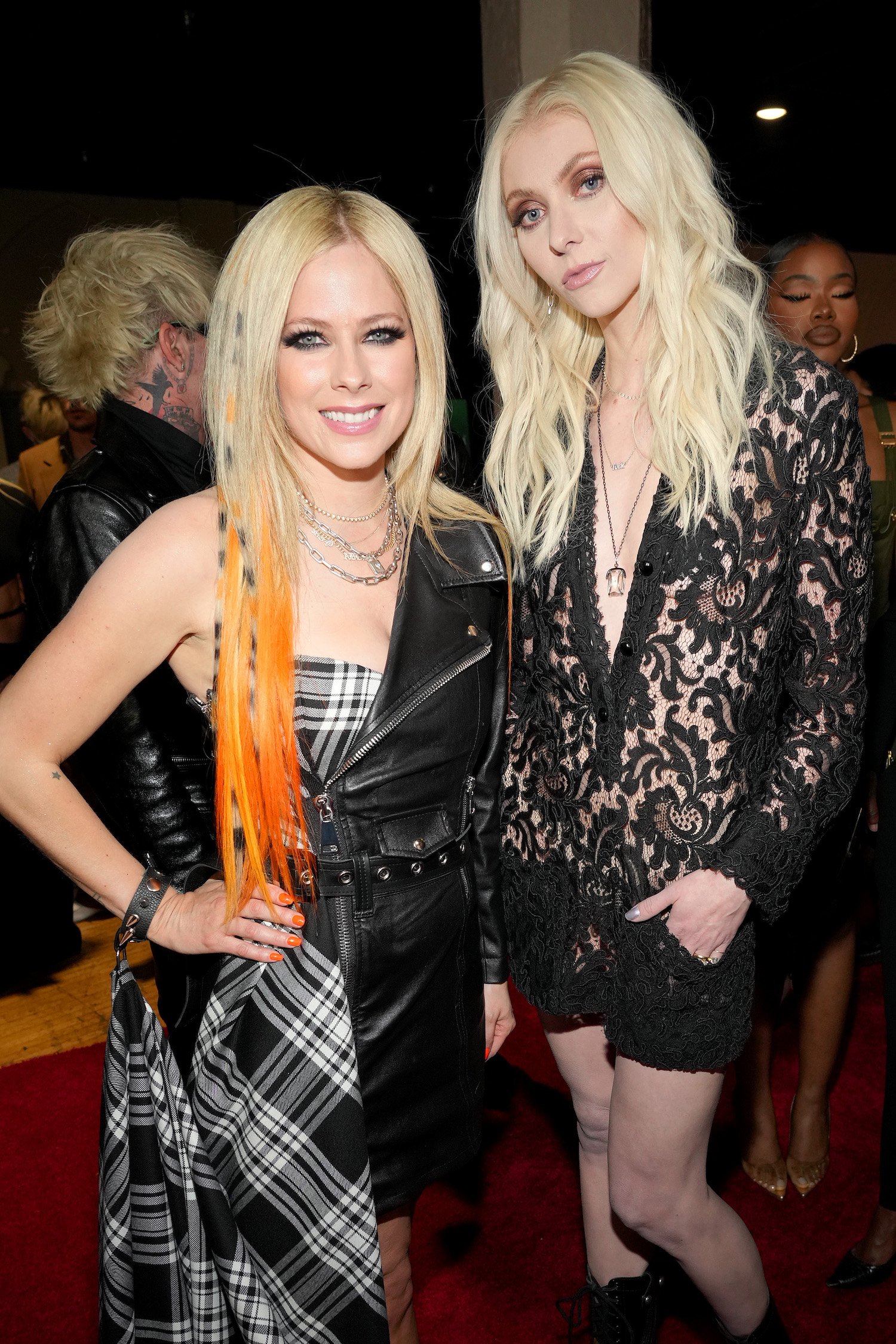 Avril Lavigne and Taylor Momsen attend the 2022 iHeartRadio Music Awards