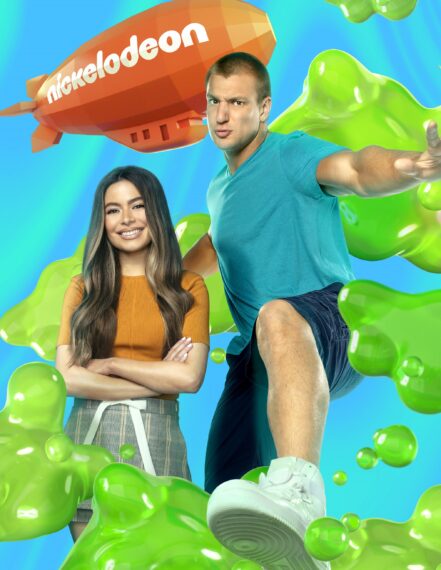 Kids Choice Awards Miranda Cosgrove and Rob Gronkowski 