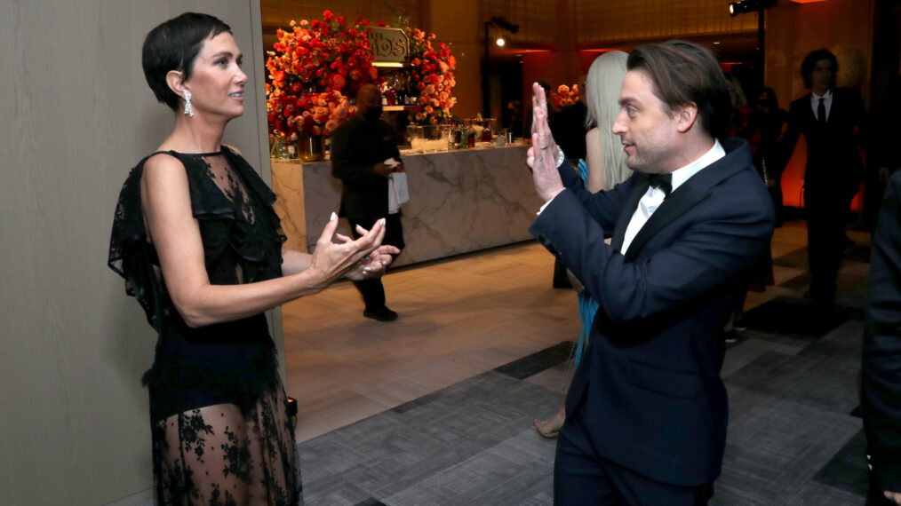 Kristen Wiig and Kieran Culkin at the 27th Annual Critics Choice Awards