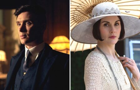 (L-R) Peaky Blinders' Cillian Murphy, Downton Abbey's Michelle Dockery