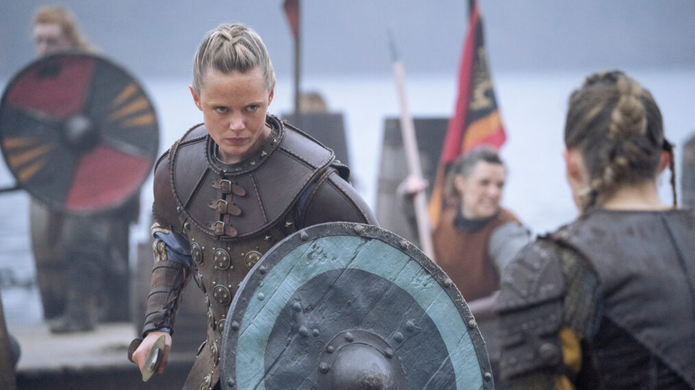 Frida Gustavsson as Freydis in Vikings Valhalla