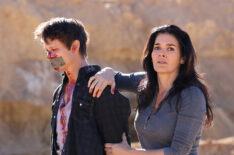 Timothy Granaderos and Angie Harmon in Buried in Barstow