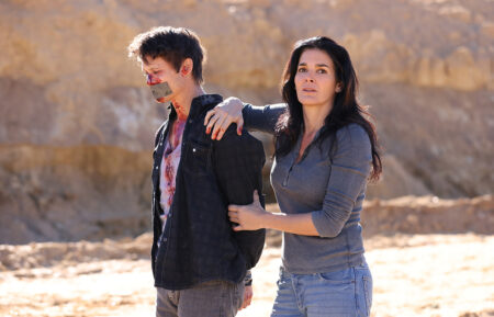 Timothy Granaderos and Angie Harmon in Buried in Barstow