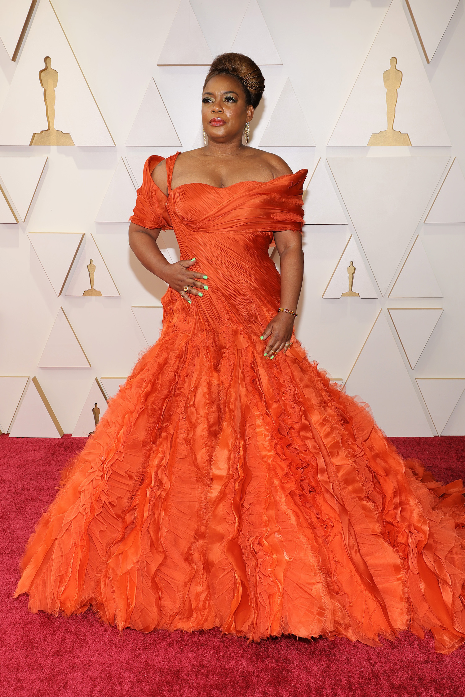 Aunjanue Ellis at the Oscars 2022