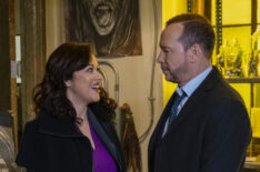 Marisa Ramirez as Detective Maria Baez and Donnie Wahlberg as Danny Reagan in Blue Bloods