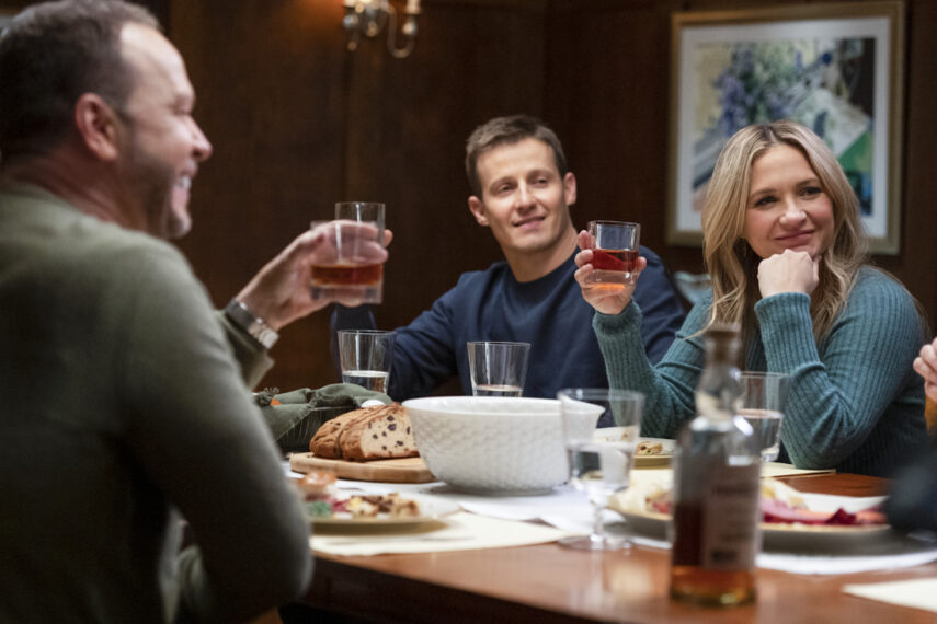 Donnie Wahlberg as Danny Reagan, Will Estes as Jamie Reagan, Vanessa Ray as Eddie Janko in Blue Bloods