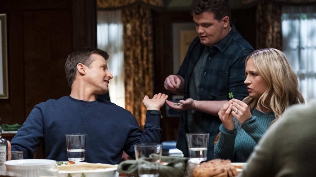 Will Estes as Jamie Reagan, Andrew Terraciano as Sean Reagan and Vanessa Ray as Eddie Janko in Blue Bloods