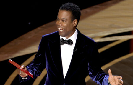 Chris Rock presents at Oscars 2022