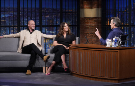 Christopher Meloni and Mariska Hargitay on Late Night with Seth Meyers