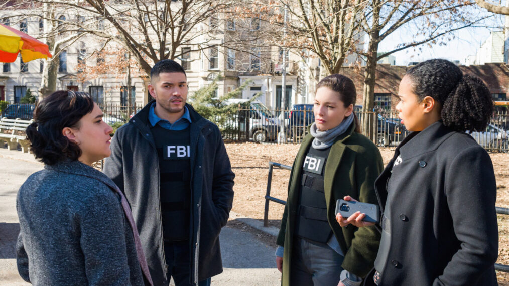 Keisha Castle-Hughes as Special Agent Hana Gibson, Miguel Gomez as Special Agent Ivan Ortiz, Alexa Davalos as Special Agent Kristin Gaines and Roxy Sternberg as Special Agent Sheryll Barnes in FBI Most Wanted