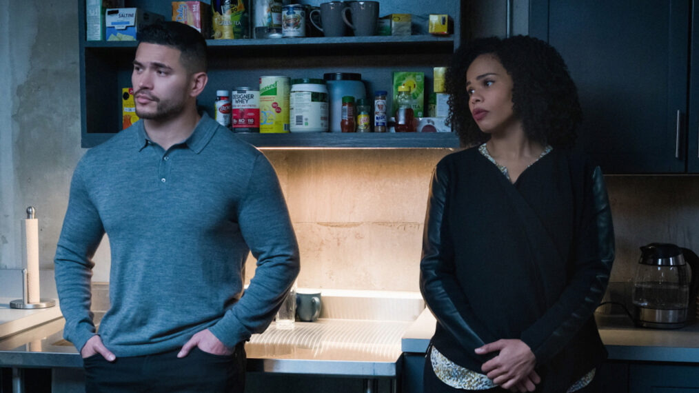 Miguel Gomez as Special Agent Ivan Ortiz and Roxy Sternberg as Special Agent Sheryll Barnes in FBI Most Wanted - 'Incel'