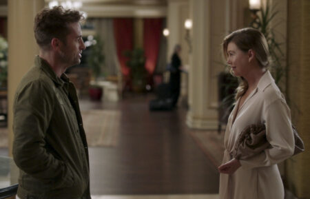 Scott Speedman as Nick, Ellen Pompeo as Meredith in Grey's Anatomy
