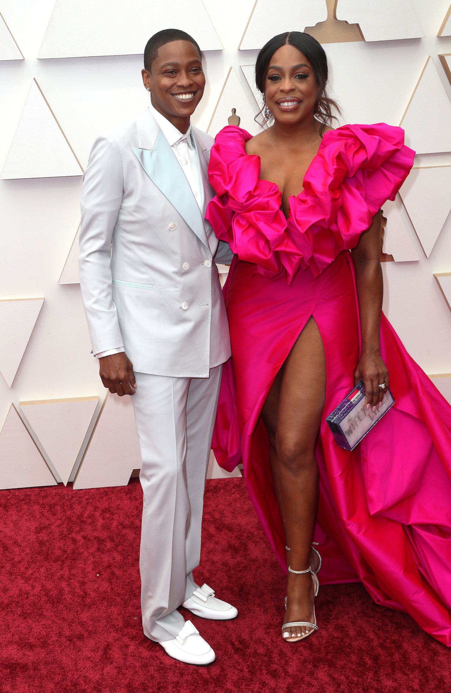 Jessica Betts and Niecy Nash at the Oscars 2022