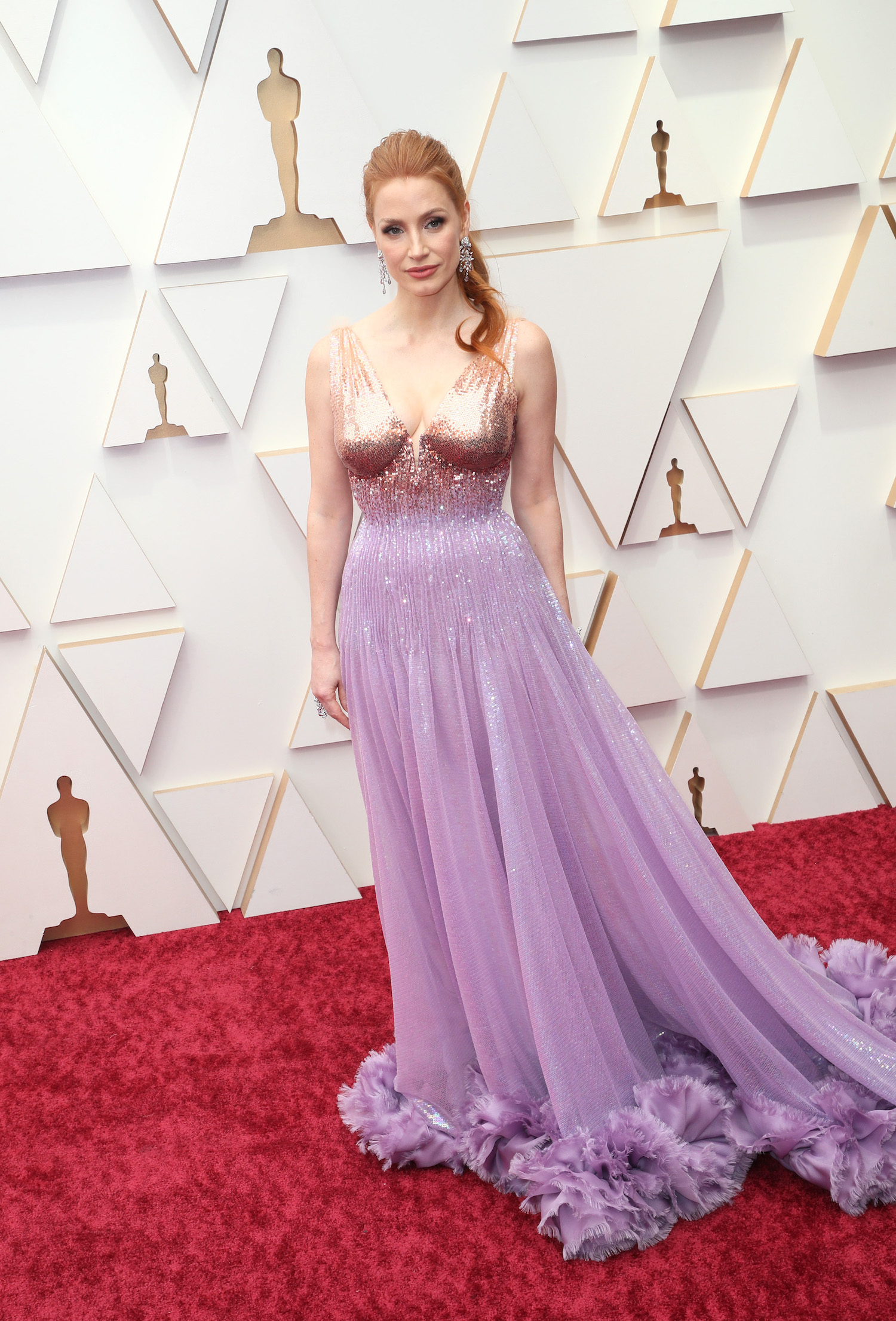Jessica Chastain at the Oscars 2022