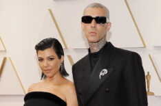 Kourtney Kardashian and Travis Barker at the Oscars 2022