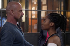 Christopher Meloni as Det. Elliot Stabler, Nona Johnson as Carmen 'Nova' Riley in Law & Order: Organized Crime - Season 2