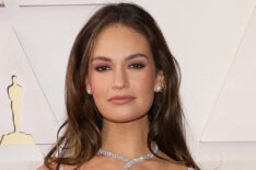 Lily James at the Oscars 2022