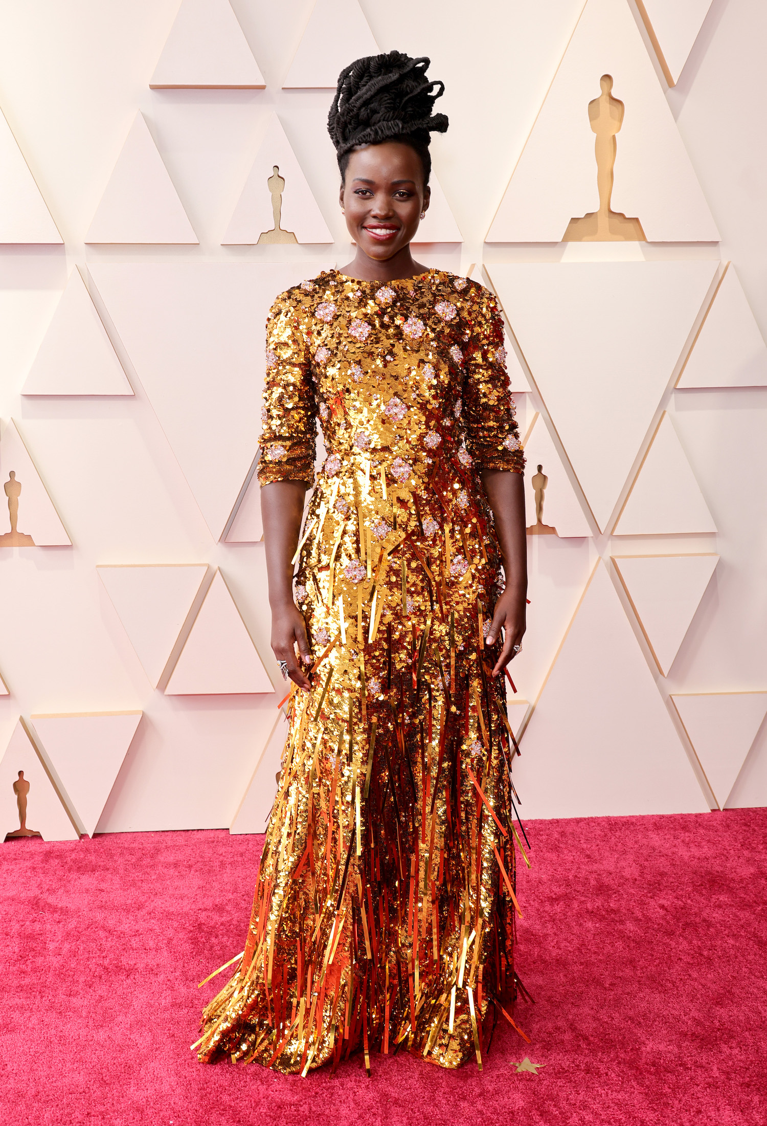 Lupita Nyong'o at the Oscars 2022