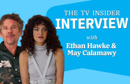 Ethan Hawke and May Calamawy