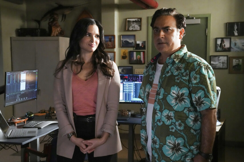 Katrina Law as Knight, Jason Antoon as Ernie in NCIS Hawai'i