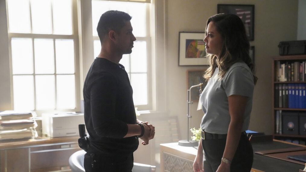 Wilmer Valderrama as Nick Torres, Vanessa Lachey as Jane Tennant in NCIS