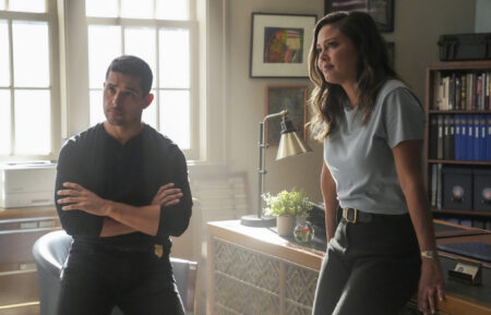 Wilmer Valderrama as Torres, Vanessa Lachey as Tennant in NCIS Hawai'i