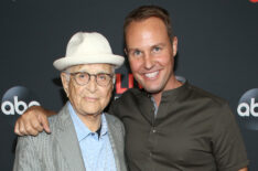 Norman Lear and Brent Miller attend an evening with Jimmy Kimmel