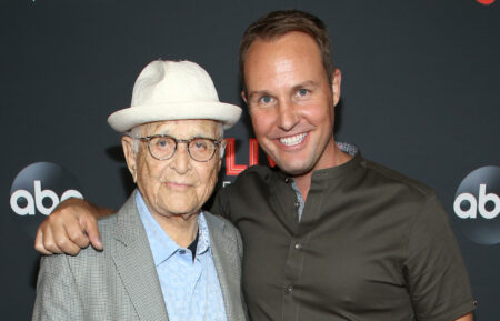 Norman Lear and Brent Miller attend an evening with Jimmy Kimmel