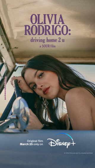 'Olivia Rodrigo: driving home 2 u (a SOUR film)', Disney+ Special, Poster