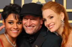 Oscars 2022 - Ariana DeBose, Troy Kotsur, and Jessica Chastain