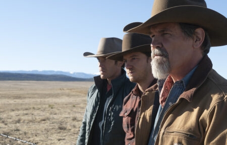 Tom Pelphrey, Lewis Pullman, Josh Brolin in Outer Range