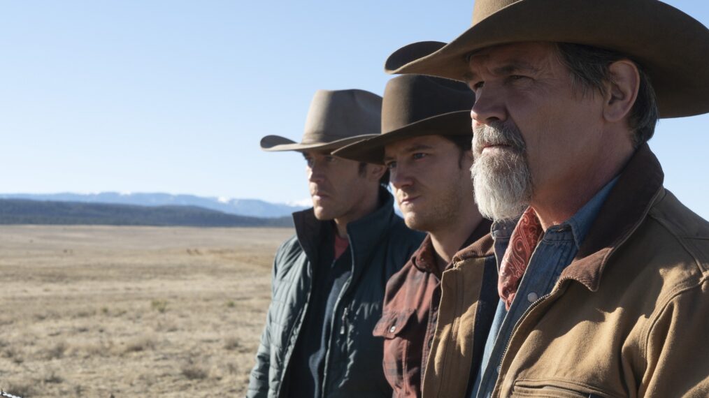 Tom Pelphrey, Lewis Pullman, Josh Brolin in Outer Range - Season 1